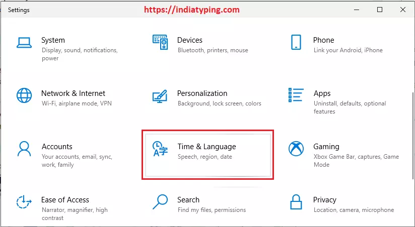 Install Telugu language pack in Windows 10